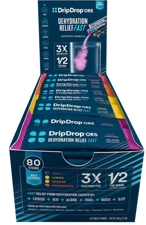 NVFC - DripDrop Bold Variety Pack Electrolyte Powder, 16 oz sticks, 80 count